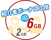 お友達紹介ボーナス容量アップ お友達紹介ボーナス容量アップ