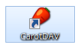 CarotDAVを起動 CarotDAVを起動