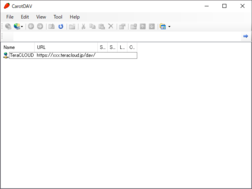 InfiniCLOUD設定完了 InfiniCLOUD設定完了