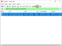 「Download」アイコンをクリック 「Download」アイコンをクリック