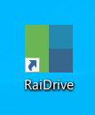 RaiDriveを起動 RaiDriveを起動