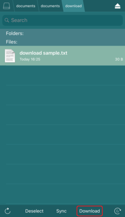 アイテムを選択し「Download」をタップ アイテムを選択し「Download」をタップ