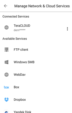 InfiniCLOUD接続完了 InfiniCLOUD接続完了